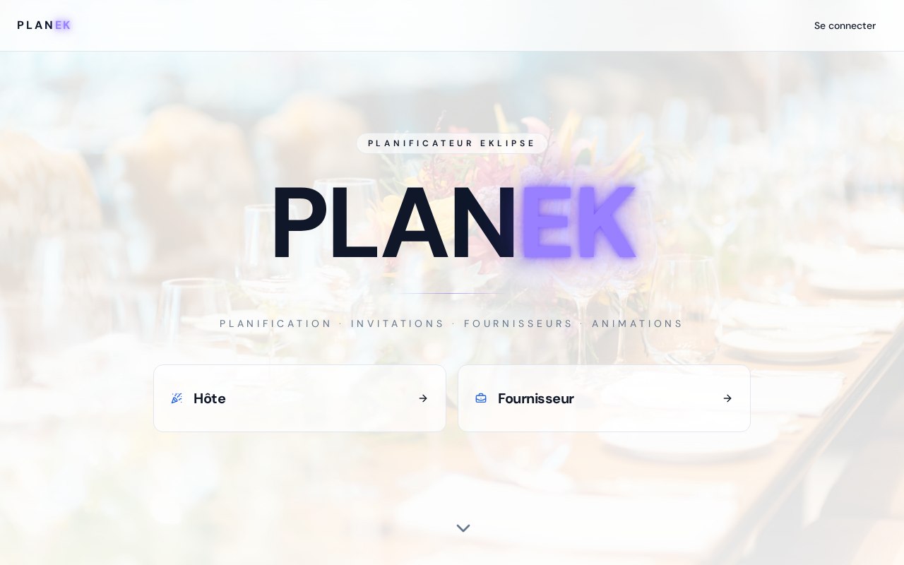 Aperçu du site PlanEk